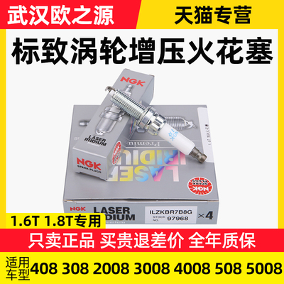 NGK铱铂金火花塞308S标致4008 3008 408 308 2008 5008 508 1.6T