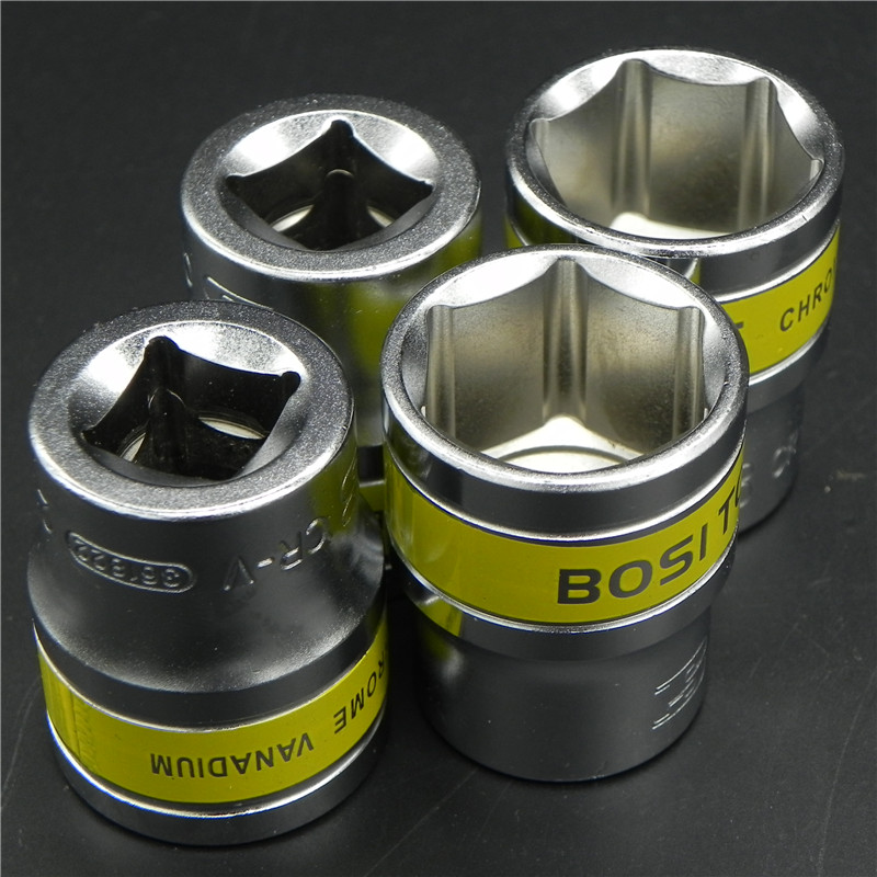 波斯标准1/2套筒棘轮扳手套筒短套筒大飞六角套筒头8-32MM