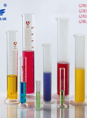 塑料玻璃刻度量筒10/25/50/100/250/500/1000/2000/5000ml量筒刷