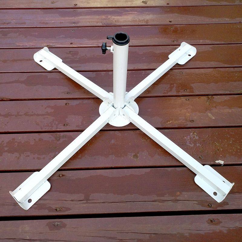 太阳伞底座万能通用雨伞支架摆摊户外遮阳伞三角架十字折叠铁伞坐