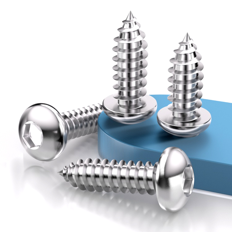 不锈钢圆头内六角自攻螺