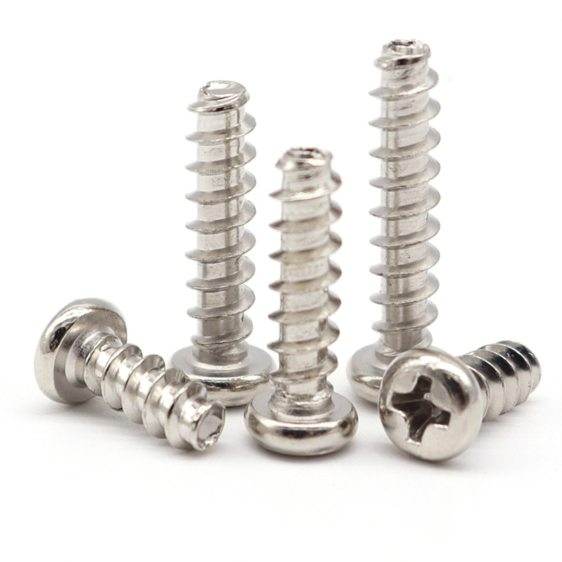 碳钢镀镍盘头螺丝十字切