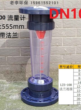 DN65/80/100/125/150法兰式浮子流量计LFS/LZB塑料管式液体水转子