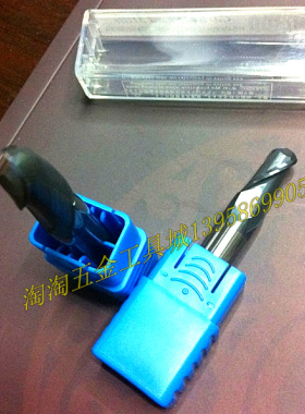 钨钢球刀60度R球头2刃立铣刀 平头钨钢铣刀 涂层合金4 10 12*75mm