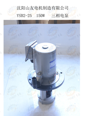 宝鸡CS6140 CS6150车床配套沈阳山友电机YSB2-25三相电泵380V150W