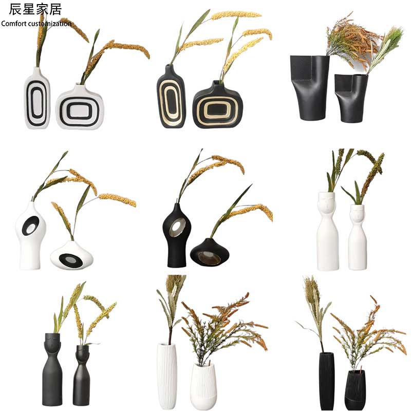 现代简约落地花瓶客厅北