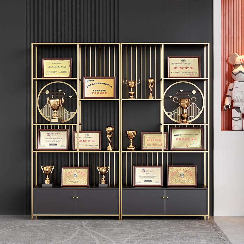荣誉展示架墙公司奖杯牌