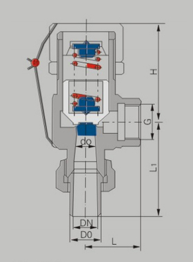 A21W-16P不锈钢微启安全阀泄压阀304外螺纹A21H焊接DN15/20/25/32