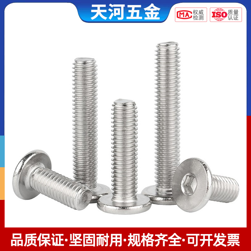 不锈钢超薄大平头螺丝扁