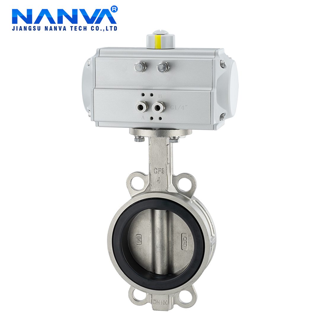 南阀气动全不锈钢软密封