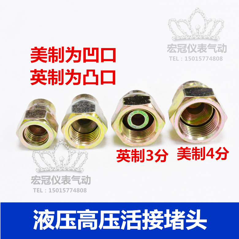 铁英制美活接堵头内螺纹