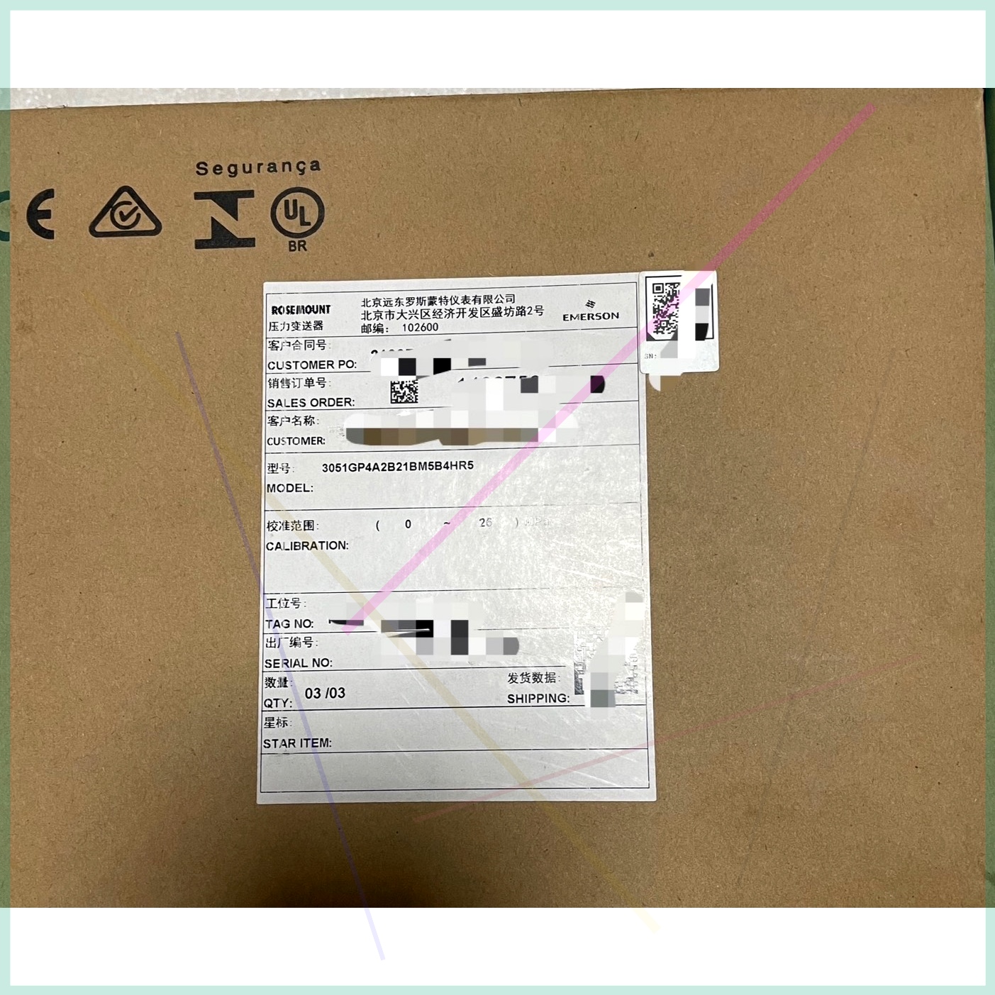 议价3051GP3A2B21BM5B4HR5罗斯蒙特3051GP3A2B21AB4M5HR5再拍