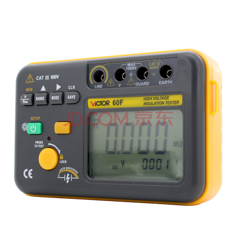 胜利数字兆欧表绝缘电阻