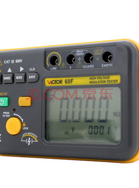 VICTOR胜利VC60F 数字兆欧表绝缘电阻测试仪 电压50~2500V正品