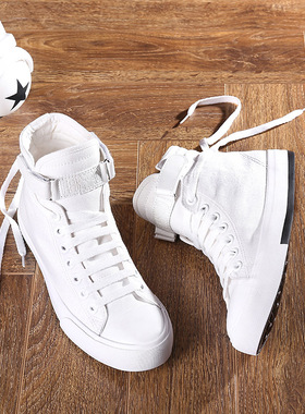 High-top men's canvas shoes student wild casual shoes帆布鞋