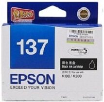 原装EPSON 爱普生 T1371黑色墨盒 137 K100 K105 K200 K205 墨盒