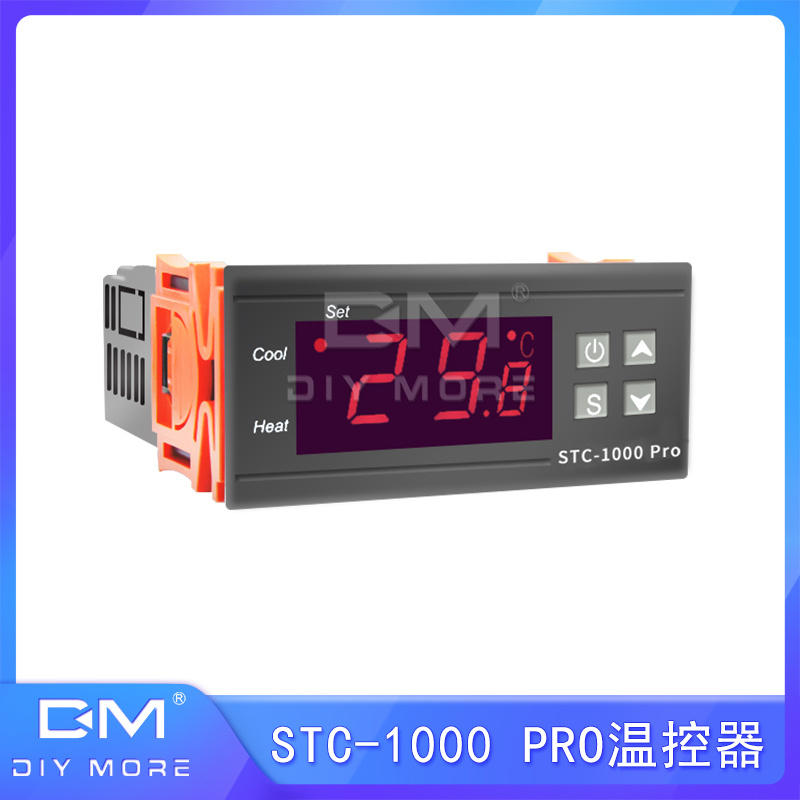 STC-1000 PRO温控器AC220V NTC探头数显微电脑智能温度控制器开关