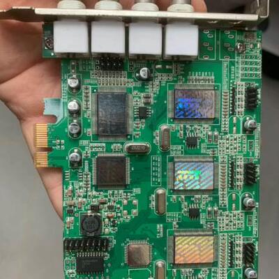 询价microview微视图像四路视频图像采集卡，pci-e口 拆机件议价
