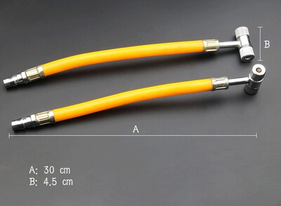 双头软硬轴打气嘴 T型 两用加气 烟斗型货车汽车轮胎 快速充气咀