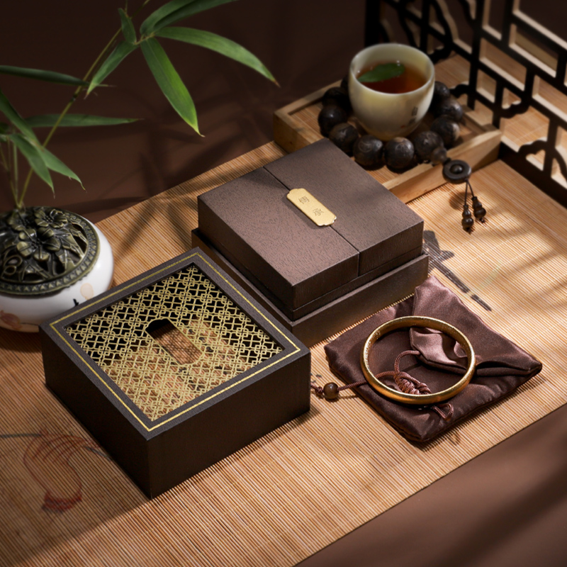 高档古法金珠宝首饰手镯