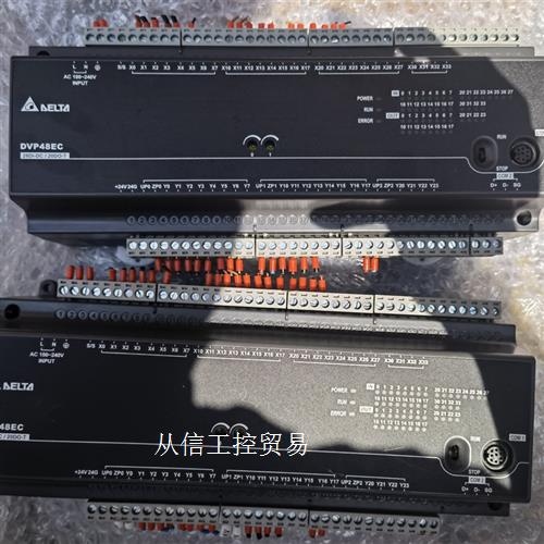 出拆机两台台达DVP48EC00T3,两台,V8.24A3,