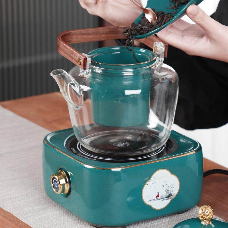 玻璃煮茶壶 陶瓷电陶炉 复古煮茶器礼盒套装家用烧茶壶办公烧水壶,包装,纸箱,淘宝优惠券,粉丝福利购,淘宝优惠卷