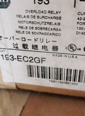 询价全新原装AB过载继电器193-EC2GF 193-EC1FF 193-EC3GF 现货议
