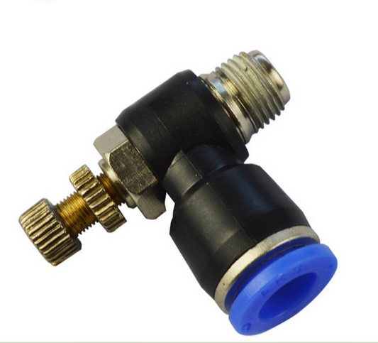 气动快速SL6-01节流阀SL8-02插管接头SL4-M5可调SL10-03/SL12-04