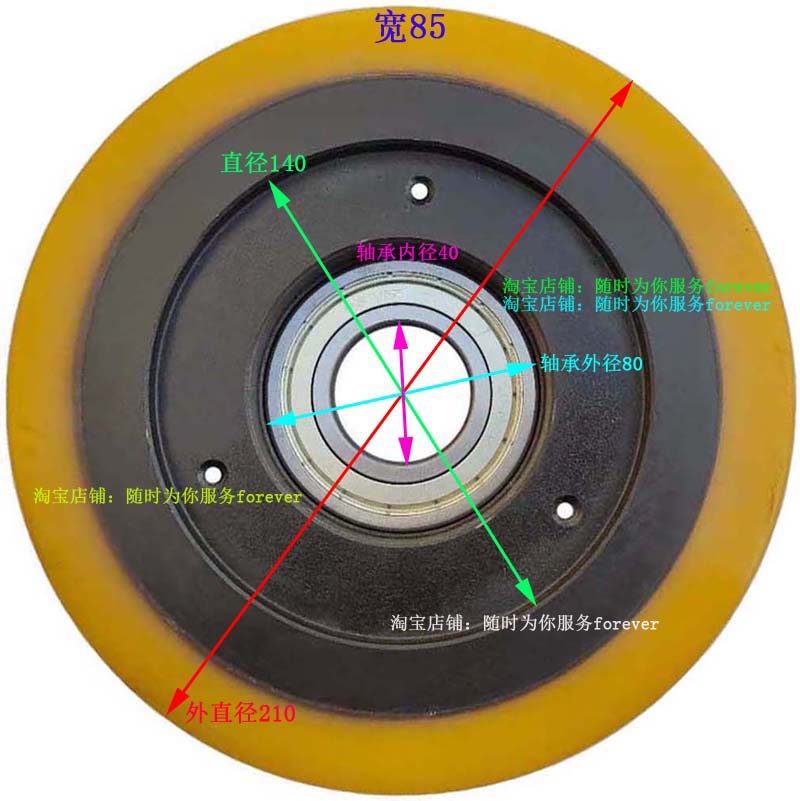 诺力电动堆高车承重轮子