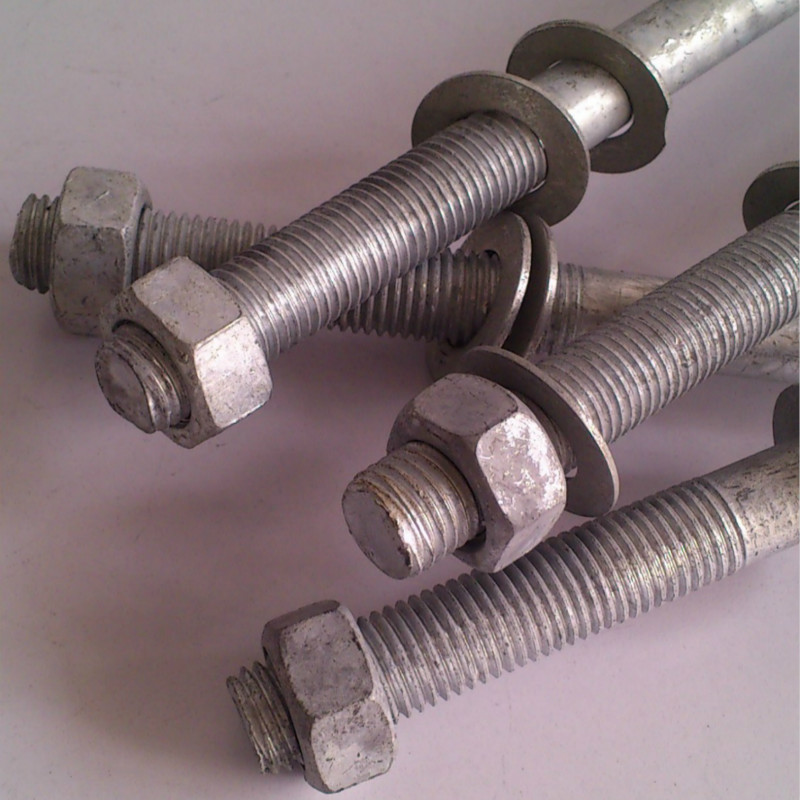 双头螺栓丝个粗热镀锌处