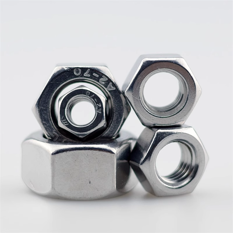 不锈钢加厚六角螺帽正牙