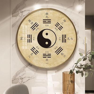 河图洛书先天后天八卦太极图挂画阴阳周易客厅新中式道家装饰灯画