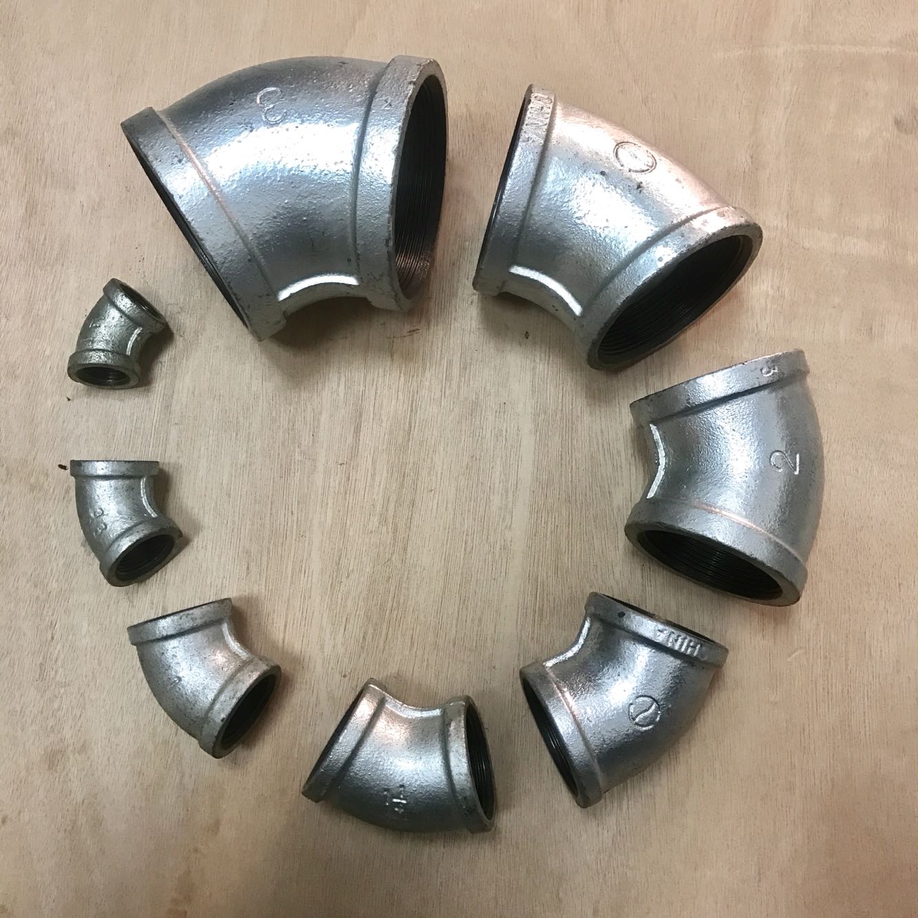 铸钢45度角弯头 全规格 DN15-3寸 Dn20 DN25 DN32 DN40 DN50 DN65