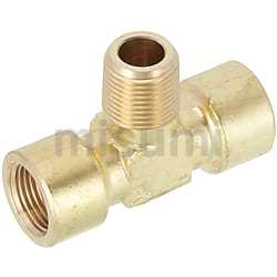 同径黄铜低压用拧入型接头三通T型接头SJSXT6A/8A/10A15A内外螺纹