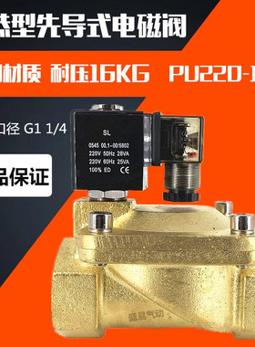 PU225-12A 先导式电磁阀SLP-35水阀气阀 新恭电磁阀 AC220V SLGPC