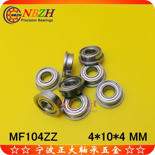 不锈钢 法兰杯士轴承 MF104ZZ SMF104 LF1040 ZZ 4*10*11.6*4*0.8