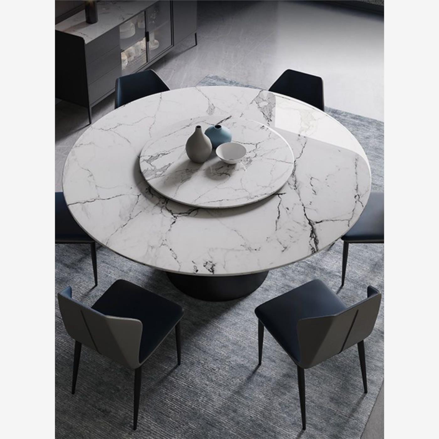 simmons席梦思岩板餐桌椅组