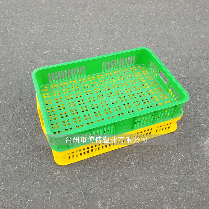 新料塑料筐周转筐长方形桃子收纳筐豆腐框水果蔬菜运输筐加厚镂空