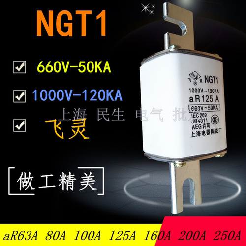 NGT1半导体设备保护用熔断器挂钩型660V/1000V 125A 精工品质