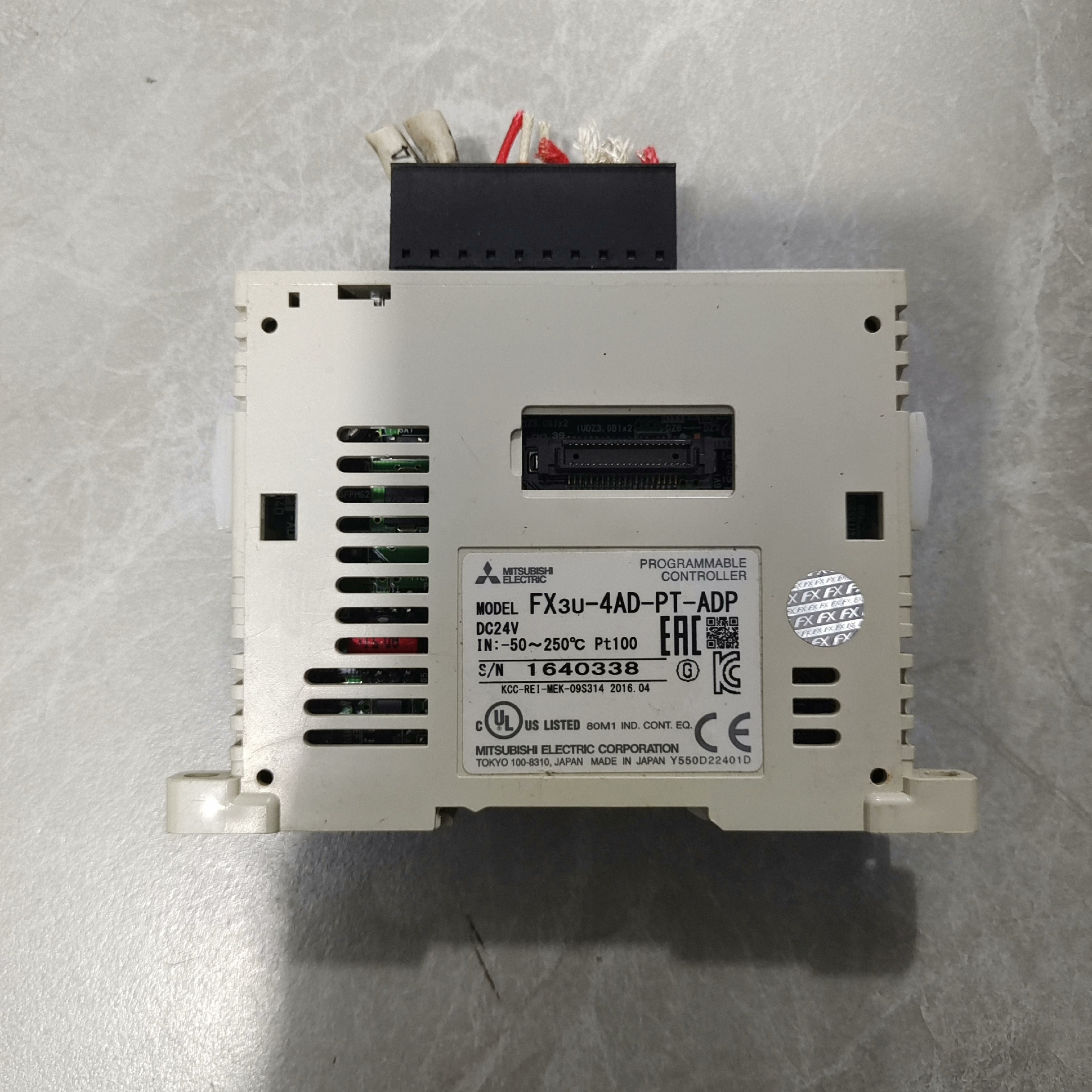 三菱FX3U-4AD-PT-ADP温度模块，原装拆机功能完好议价