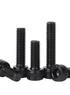 黑色304不锈钢内六角螺丝钉HM杯头内六角螺栓M2M2.5M3M4M5M6M8M12