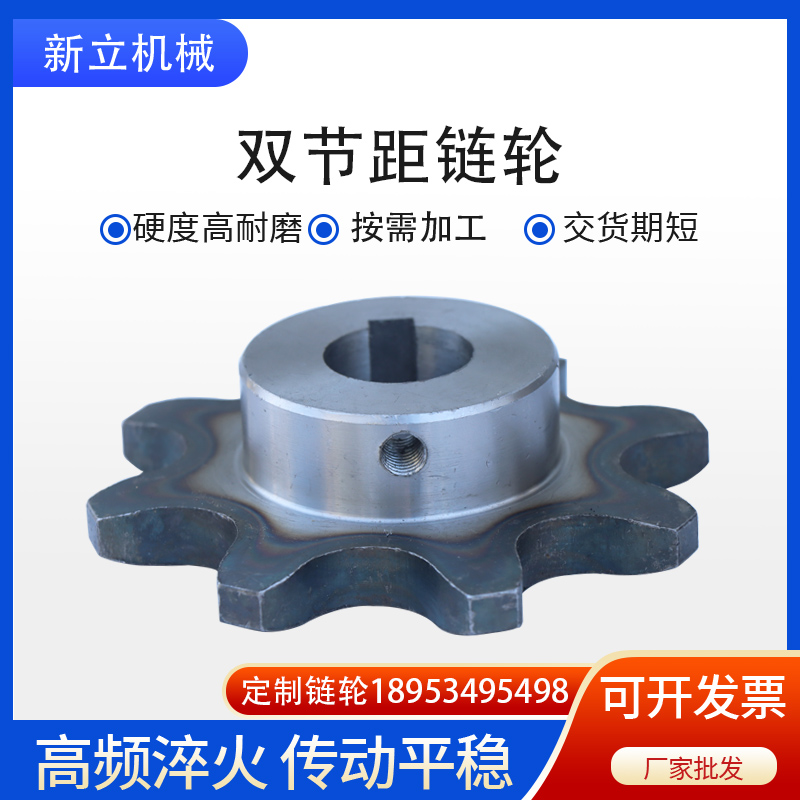 钢工业链轮双排齿不锈节
