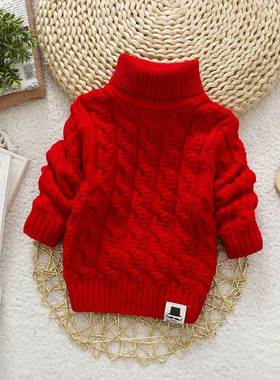 F Kids Girl Sweater Tricots Turtleneck Pullover Baby Winter