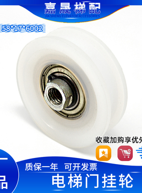 江南快速/易升/通力电梯门挂轮58*17*6002滚轮MS门挂轮 电梯配件
