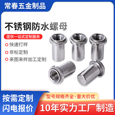 冷墩304不锈钢防水螺母BS