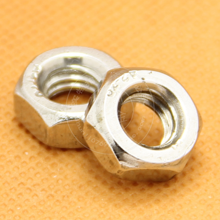 304不锈钢六角螺母201螺帽螺丝帽M3M4M5M6M8M10M12M14M16M20-M24