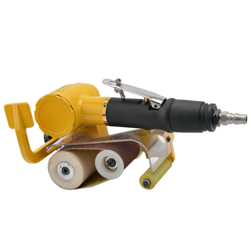 波盾气动砂带机环光抛拉