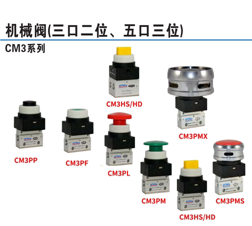 原装亚德客机械阀CM3PL/PP/PF/PM/PMS/PMX/HS/HD-06/05/08