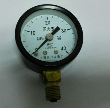 高压表 高压压力表 银焊压力表 y-40 0～40mpa