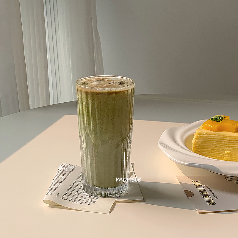 风玻璃杯复古冰美式咖啡